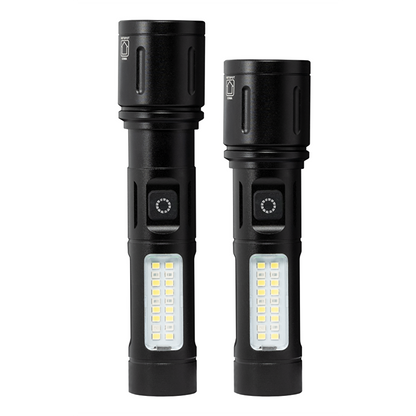 LED Фенер със зуум и странично светене 8W/8W, 6500K/5500K, 5V DC, IP44 / LFZ88