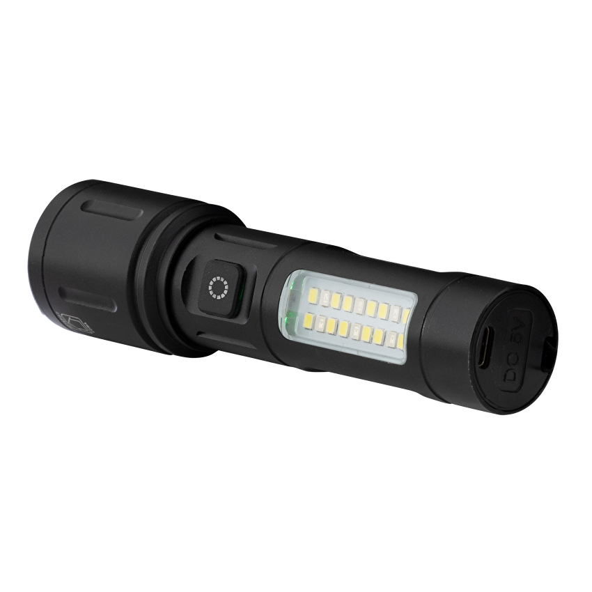 LED Фенер със зуум и странично светене 8W/8W, 6500K/5500K, 5V DC, IP44 / LFZ88