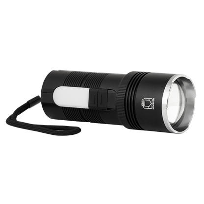 LED Фенер със зуум, странично светене и power bank функция 10W/3W, 6500K/3500K, 5V DC, IP44 / LFZ103