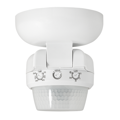 PIR сензор за движение и присъствие за монтаж на стена/таван, 360°, 12m, IP65 / PSD2M65