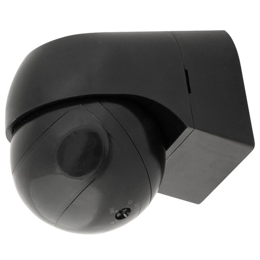 PIR сензор за движение за открит монтаж с черна леща, 180°, 12m, IP44, черен / PSD44BE