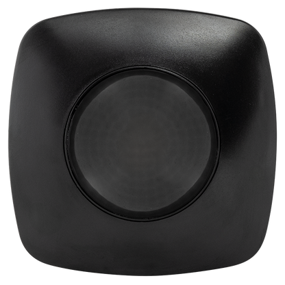 PIR сензор за движение и присъствие за открит монтаж с черна леща, 360°, 10m, IP20, черен / PSD2BE