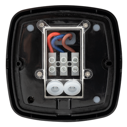 PIR сензор за движение и присъствие за открит монтаж с черна леща, 360°, 10m, IP65, черен / PSD65BE