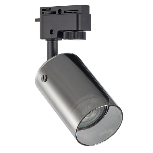 Тяло за релсов монтаж, стъклено, двупроводно, GU10, 220-240V AC, IP20, черно  RPG2B