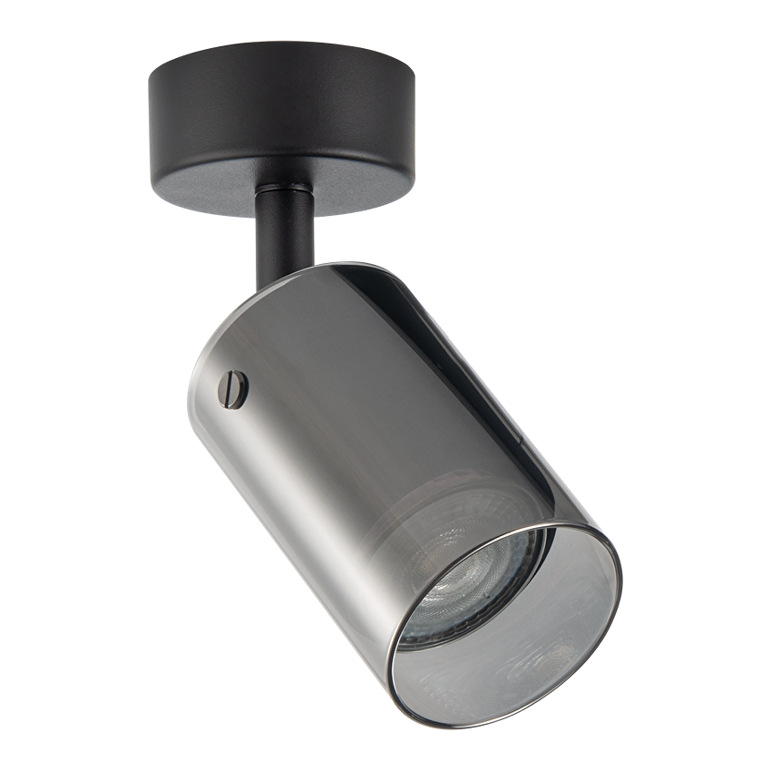 Тяло за таван, стъклено, GU10, 220-240V AC, IP20, черно / RPGC1B