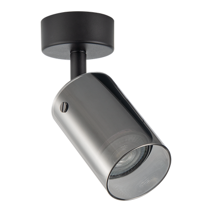 Тяло за таван, стъклено, GU10, 220-240V AC, IP20, черно / RPGC1B