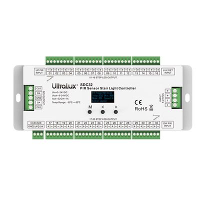 Контролер за стълбищно осветление 5-24V DC, 32 стъпала, 1 А/стъпало, 960 пиксела /SDC32