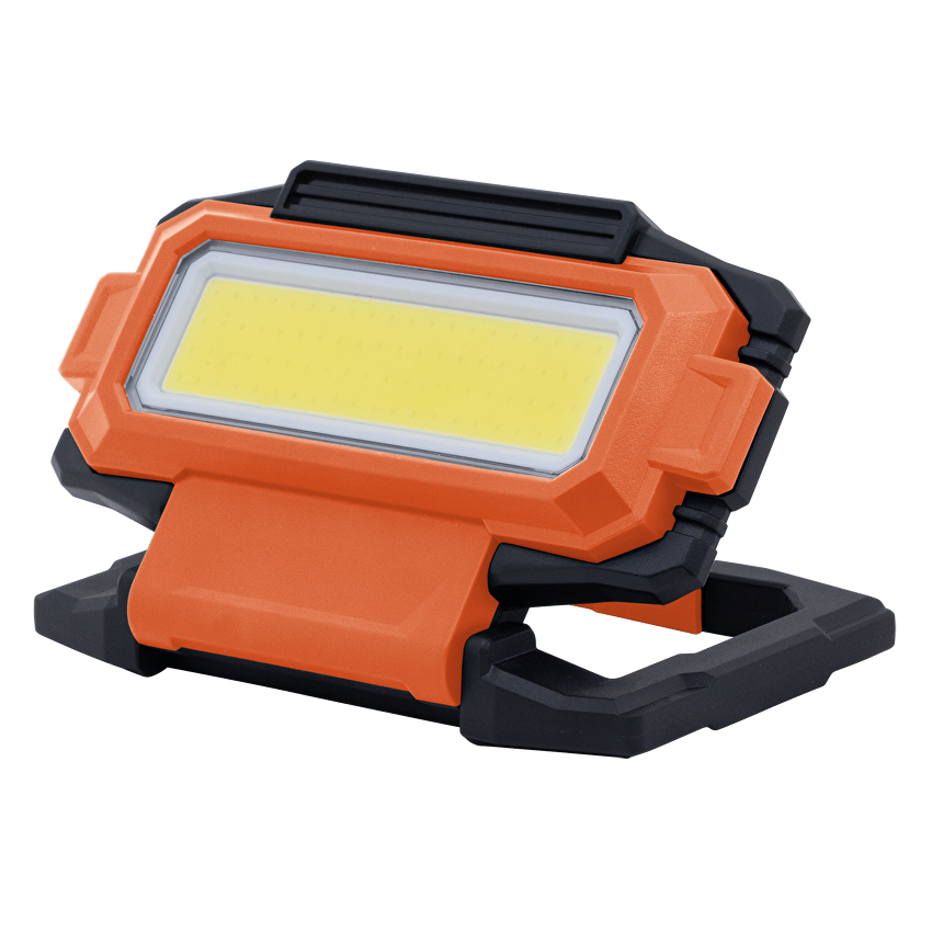 Портативна LED работна лампа с магнитна основа, карабинер и стойка 10W, 7000K, 5V DC, IP54 / LWL10