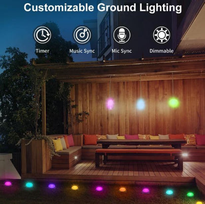 Градински спотчета Smarty, 2700k-4000k-6400k + RGB, led 22w, 2710
