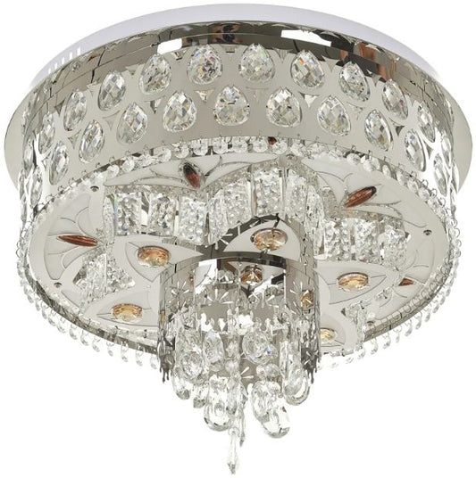 Плафониера Aisha, хром, led 36w, 3000-6000k+RGB, 4058/500