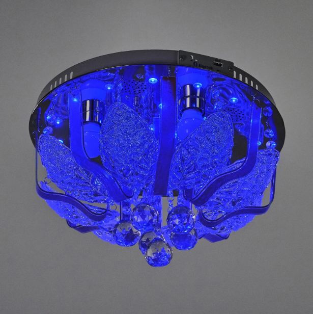 Плафон Roswell, хром, led RGB 4xe27, 3079/40 ch