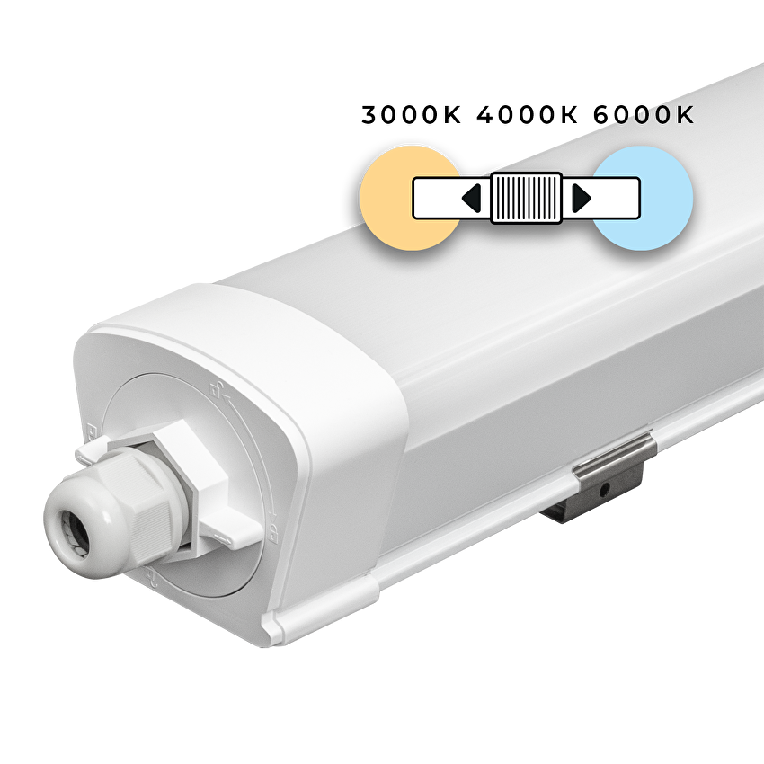 LED slim линейно осветително тяло 1.5m, IK08, 45W, CCT, 220-240V AC, IP65 / LSPH15045CCT