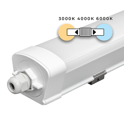 LED slim линейно осветително тяло 1.5m, IK08, 45W, CCT, 220-240V AC, IP65 / LSPH15045CCT