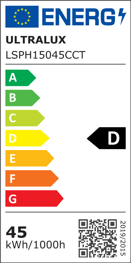 LED slim линейно осветително тяло 1.5m, IK08, 45W, CCT, 220-240V AC, IP65 / LSPH15045CCT