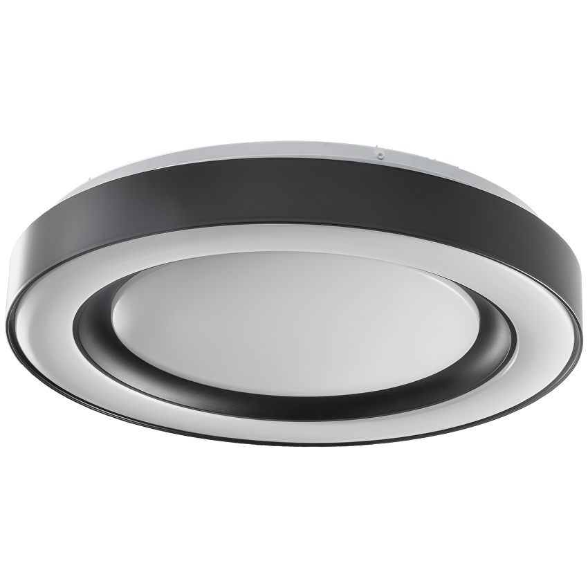 LED димираща ССТ плафониера с дистанционно управление, черен, max.72W, 3000K-6000К, 220-240V AC, кръг, IP20 / SPL4L72RCB