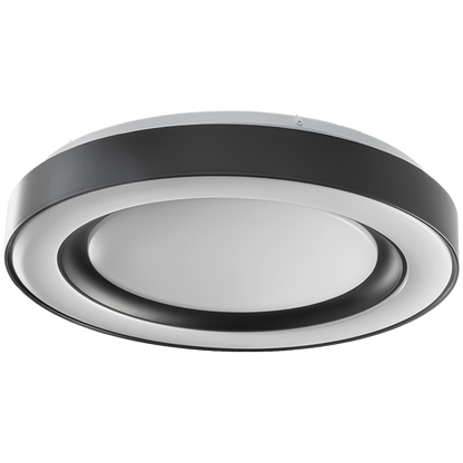LED димираща ССТ плафониера с дистанционно управление, черен, max.72W, 3000K-6000К, 220-240V AC, кръг, IP20 / SPL4L72RCB