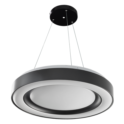 LED димираща ССТ плафониера с дистанционно управление, черен, max.72W, 3000K-6000К, 220-240V AC, кръг, IP20 / SPL4L72RCB