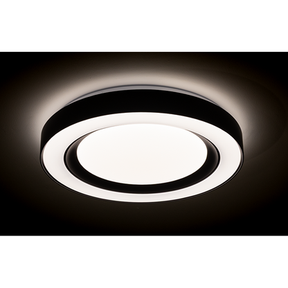 LED димираща ССТ плафониера с дистанционно управление, черен, max.72W, 3000K-6000К, 220-240V AC, кръг, IP20 / SPL4L72RCB