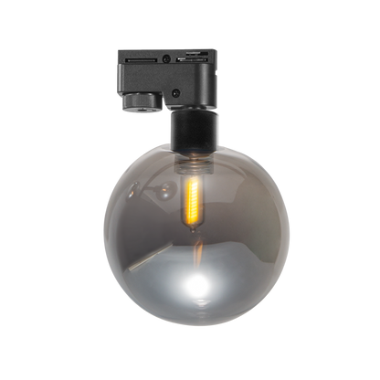Тяло за релсов монтаж, стъклено, двупроводно, G9, 220-240V AC, IP20, черно / RPT1B