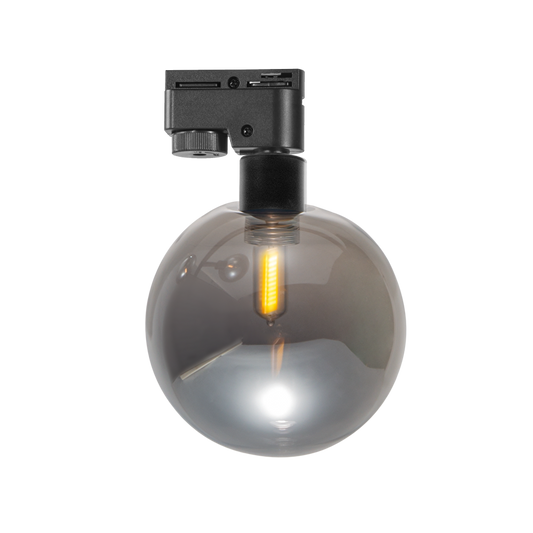 Тяло за релсов монтаж, стъклено, двупроводно, G9, 220-240V AC, IP20, черно / RPT1B