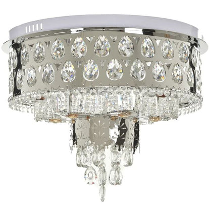 Плафониера Aisha, хром, led 36w, 3000-6000k+RGB, 4058/500