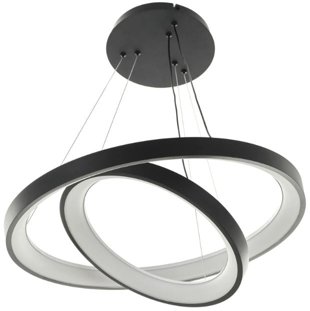 Полилей със смарт управление Maple, черен, led 37W, 2776lm, 3000-6000k, 4005 bk