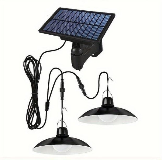 Комплект 2бр. Пендели Solar със соларен панел и дистанционно, димиране, бяла светлина 4000k, 1.5W, 5V, 2946