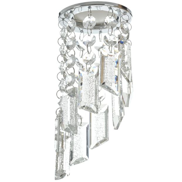 Луна за вграждане Flush, хром, 1xGU10, 4003 ch