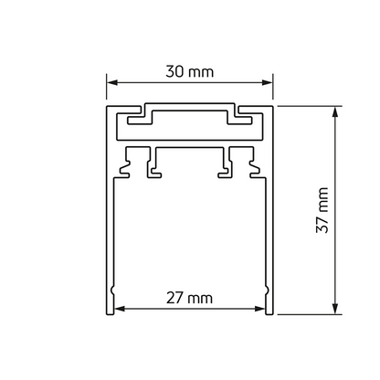 Дълбока релса за открит монтаж 3 m, 48V DC / LMST20R3