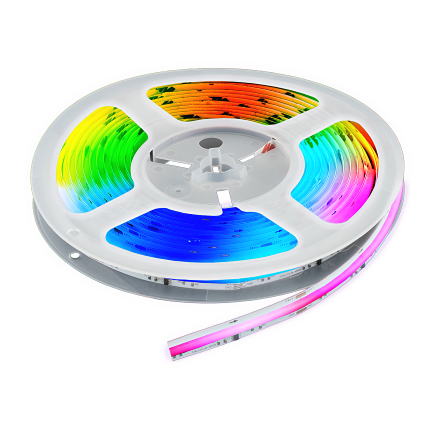 Дигитална RGB LED лента 16W/m, IC WS2811, 24V DC, 16 pixels/m, COB, 5m, IP20 / LCDG576RGB