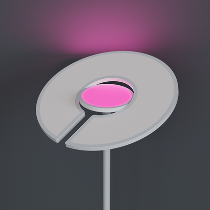 LED лампион CCT+RGB с дистанционно управление, димиращ, бял, 40W+8W, IP20 / LL48RCW