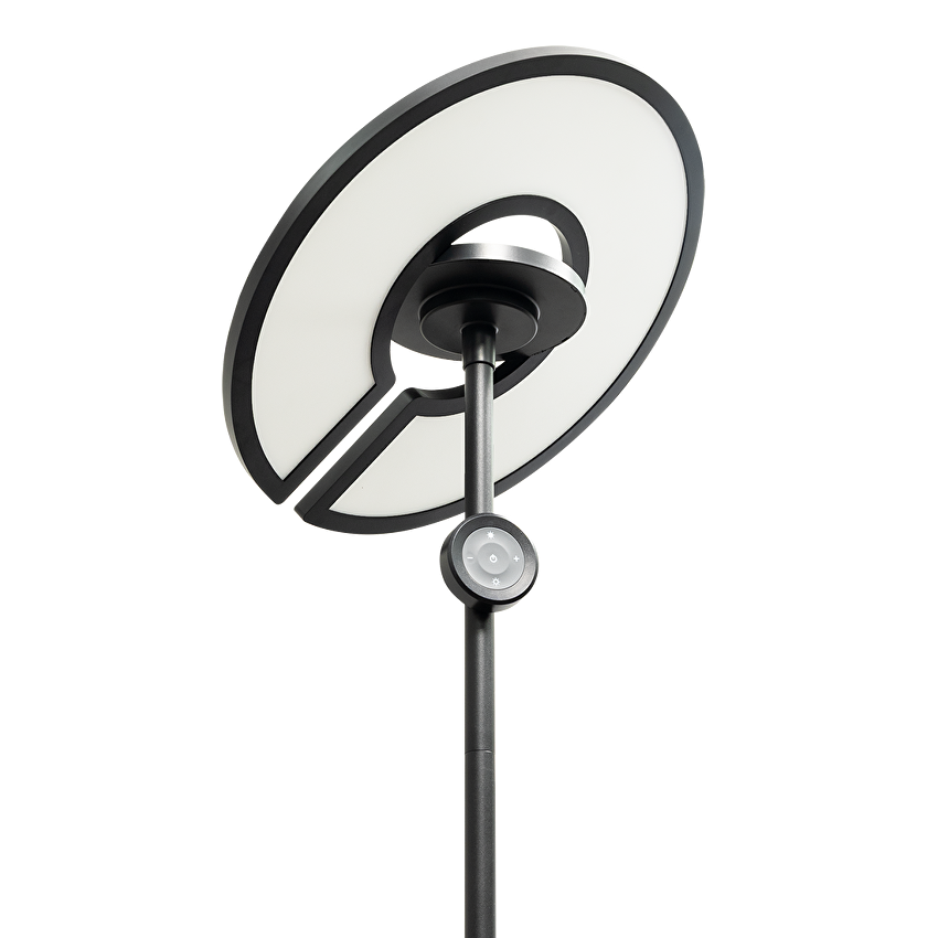 LED лампион CCT+RGB с дистанционно управление, димиращ, черен, 40W+8W, IP20 / LL48RCB