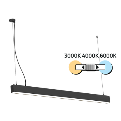 LED CCT линейно осв. тяло, модулно, черно, 1.2m, 40W Арт. № LOLF1240CCT