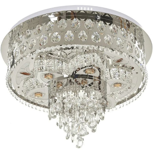 Плафониера Aisha, хром, led 52w, 3000-6000k+RGB, 4058/600