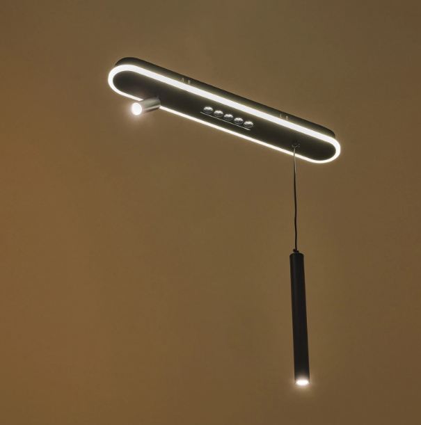 Полилей със смарт управление Evora, черен, led 47W, 2918lm, 3000-6000k, 4023/2p bk