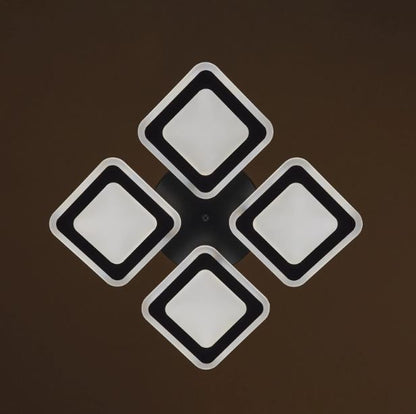 Плафон Cole със смарт управление, черен, led 136w, 3000-6000k, 2810BK/4T