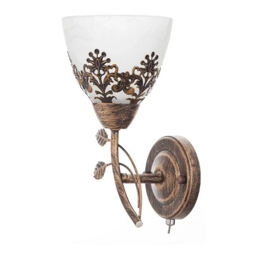 Метален аплик, кафяв, 1x40w, 1285b/1w sbc