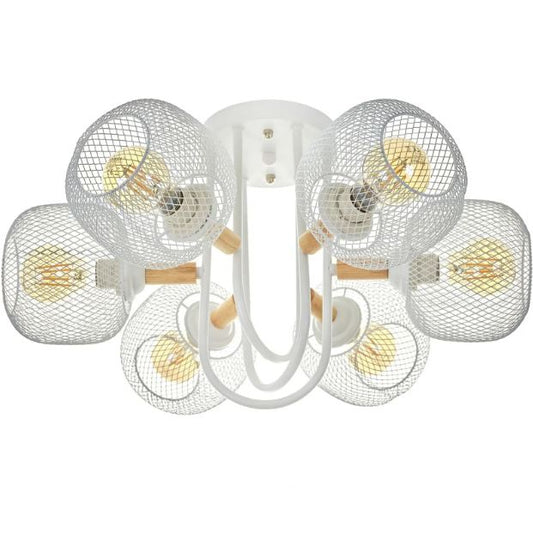Полилей Mesh, бял, 6xE27, 4120/6 WH