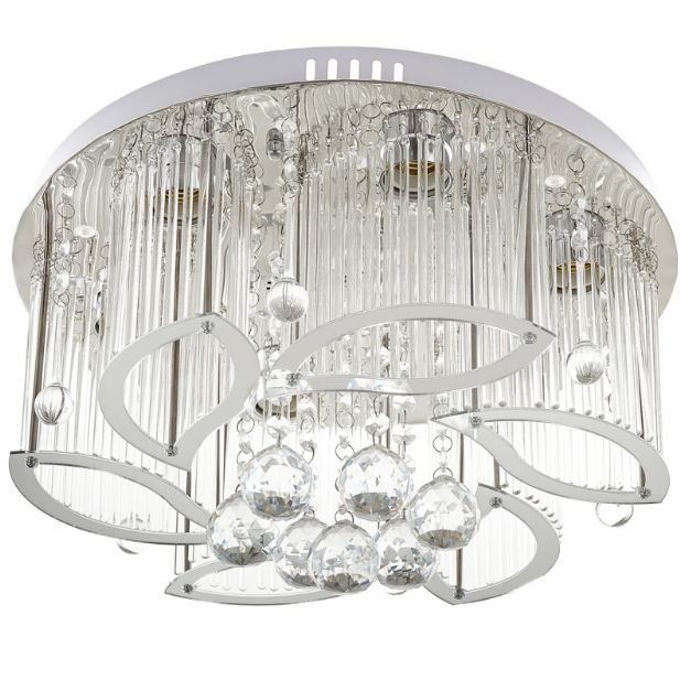 Плафон Chimera, хром, led RGB 8xe27, 3084/40 ch