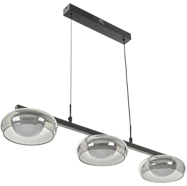 Полилей със смарт управление Novice, черен, led 55W, 2424lm, 3000-6000k, 4019/3p bk