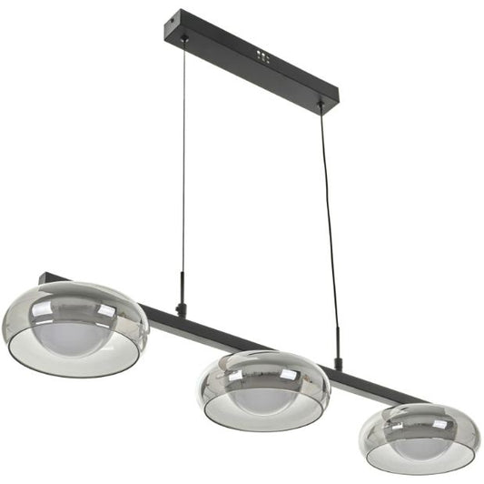 Полилей със смарт управление Novice, черен, led 55W, 2424lm, 3000-6000k, 4019/3p bk