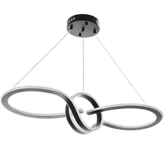 Полилей Pisces, черен, led 198w, 3000-6000k, 2789 BK