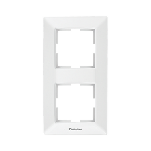 Аркедия Слим рамка бяла двойна вертикална WNTF0812-2WH Panasonic
