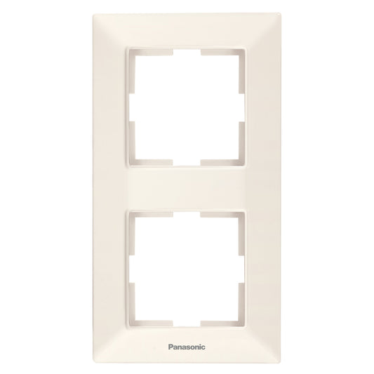 Аркедия Слим рамка крем двойна вертикална WNTF0812-2BG Panasonic