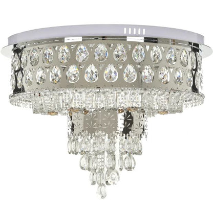 Плафониера Aisha, хром, led 52w, 3000-6000k+RGB, 4058/600