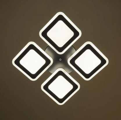 Плафон Cole със смарт управление, черен, led 136w, 3000-6000k, 2810BK/4T