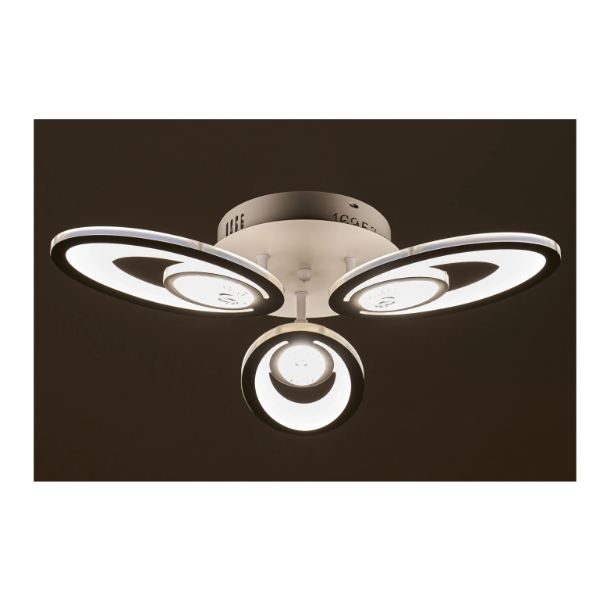 Плафон issa, бял, led 80w, 3000K-4000K-6000K, 2486/80W