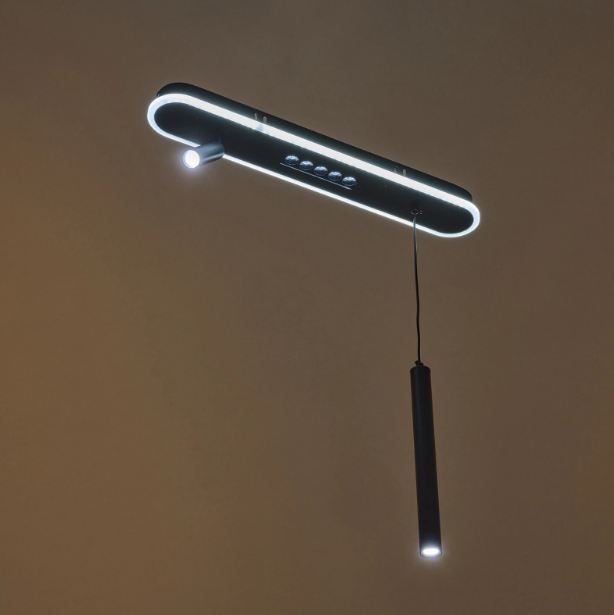 Полилей със смарт управление Evora, черен, led 47W, 2918lm, 3000-6000k, 4023/2p bk