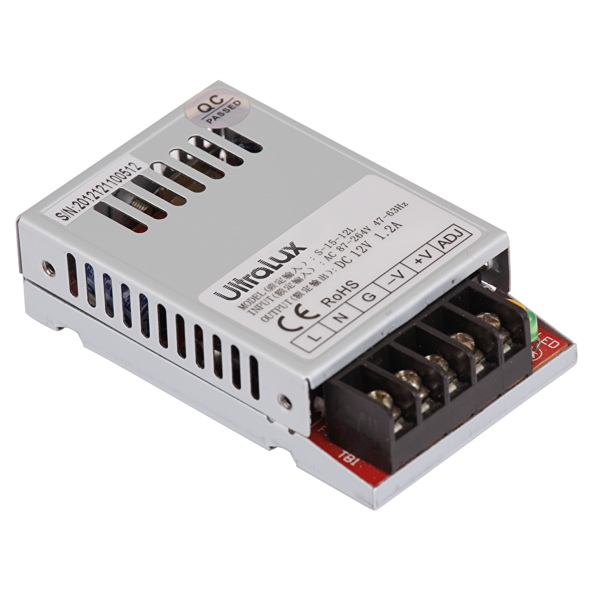 Захранване, стабилизирaно, 12V DC, 15W, IP20 / ZSLNW1215