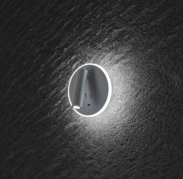 Спот La Rochelle с usb C, бял, led 11w, 3000k+4000к, 3066 swh